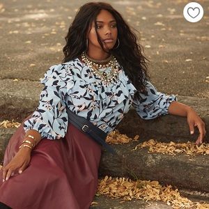 Eloquii Ruffle Blouse